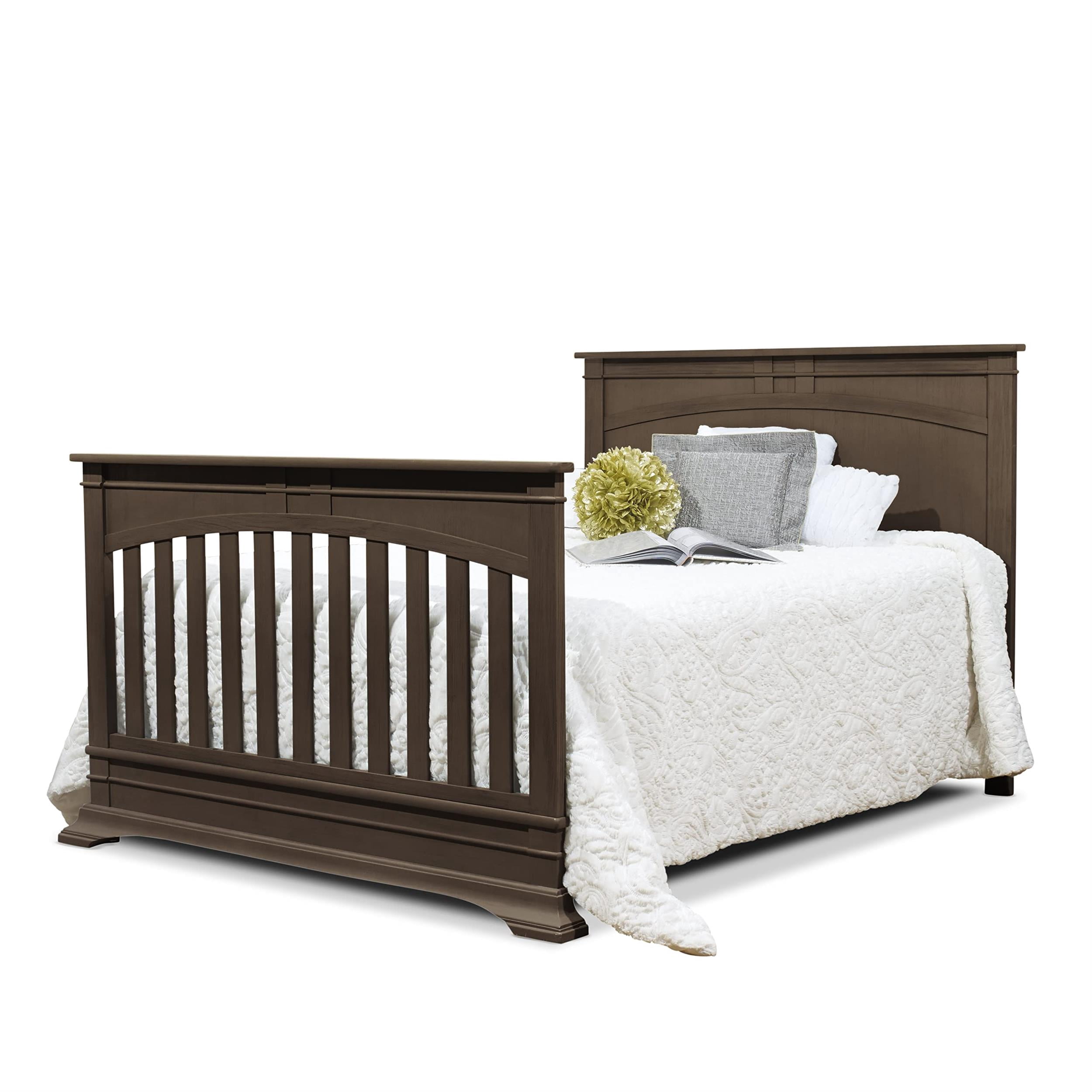 Sorelle Furniture Full Size Wood Bed Rails, Chocolate