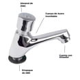 thumbnail image 3 of Llave temporizadora MEER cromada MZM1001, 3 of 3