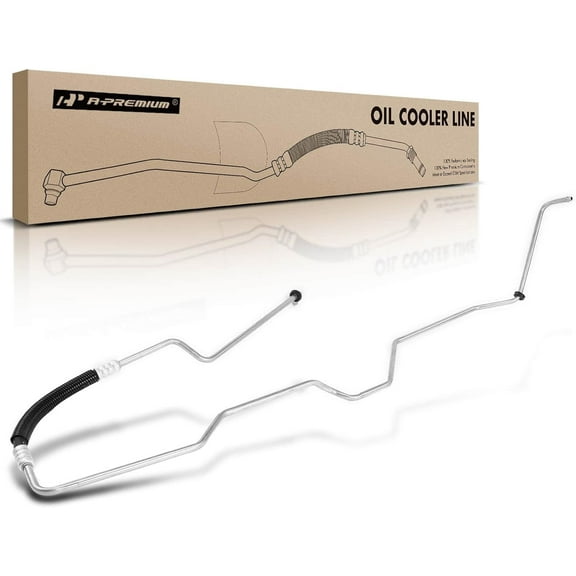 A-Premium Automatic Transmission Oil Cooler Line Hose Assembly Compatible with Chevrolet Express 2500 3500 GMC 2500 3500 2003-2004 4.8L 6.0L