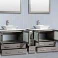 thumbnail image 4 of Vanity Art 84" Double Sink Bathroom Vanity Set with Engineered Marble Top and Free Mirrorss, 4 of 5