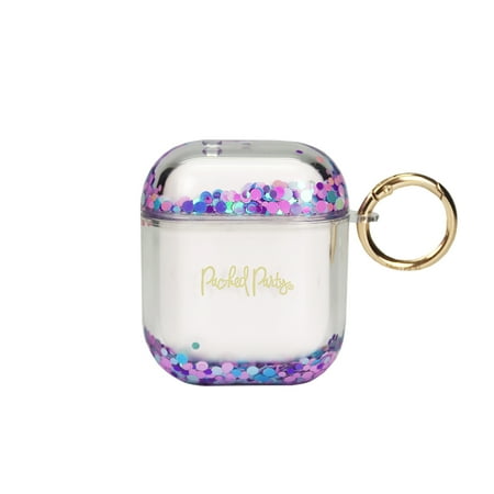 Packed Party Best Kinda Blues Shakable Confetti Earbuds Case Cover Compatible with Airpods (1st & 2nd Generation)