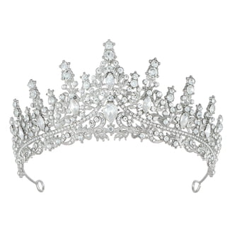 DESIGNICE Crown,Wedding Day Crown Tiaras for Women,Sparkling 