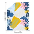 thumbnail image 3 of Manta de playa plegable portátil, alfombra impermeable para tienda de campaña (flor rosa) Likrtyny Para estrenar, 3 of 5