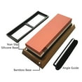 thumbnail image 4 of Amdohai Sharpening Stone Set Dual Grit 1000/3000 with Non Slip Silicone & Bamboo Base Angle Guide Waterstone Whetstone Knife Sharpener, 4 of 8