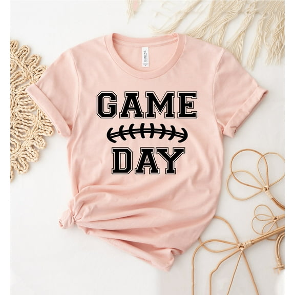 Game Day T-shirt Video Shirt Soccer Top Sports Tee Cute Mom Gift Mama Shirts Collage Football Season T-shirts Women Family