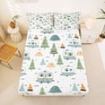 thumbnail image 5 of Erosebridal Outdoor Camping Adventure Full Size Sheets,Cartoon Camper Bed Sheets For Boys Kids 4 Pieces, 5 of 6