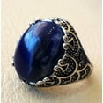thumbnail image 3 of Sodalite Mans Ring, Natural Blue Sodalite, Unisex Ring, Oxidized Silver Jewelry, 925 Silver Ring, Birthday Gift, Heavy Men Ring, Arabic Design, Ottoman Style Ring, Christmas, Turkey Mens Signet Ring, 3 of 5