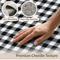 thumbnail image 6 of ODIKA 6'x9' Washable Area Rug Plaid Checkered Under Boho Mini Gingham Inset Squares Doormat for Dining Room, Table, Office Décor, Non-Slip Chair-Friendly, 6 of 7