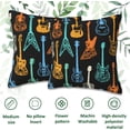 thumbnail image 5 of Throw Pillow Covers Colorful Guitar Pillow Covers 18x18 Inch Set of 2 Throw Pillows Decorative Pillow Cases Cushion Covers for Bedroom Livingroom Sofa Farm House, 5 of 6