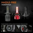 thumbnail image 7 of For SCION IM 2016 9012 HIR2 LED Headlight Conversion Kit High / Low Beam Bulbs 6000K 60W 12000LM CSP, 7 of 7
