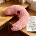 thumbnail image 6 of U-Shape Calming Pillow for Pets,Soft Fluffy Decorative Curved Plush Cushion, 6 of 7