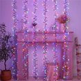 thumbnail image 3 of Luces de carámbanos Thrisdar Cluster para exteriores, efecto lluvia de meteoritos, luces de carámbanos, petardos impermeables, luces de carámbanos para árbol de Navidad, 3 of 5