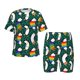 thumbnail image 1 of Fotbe Lgbt Penguin Pijama Estampada de 2 Piezas para Niños – Ropa de Dormir de Manga Corta Cómoda para Niños y Niñas, Camiseta y Shorts de Algodón-Large, 1 of 6