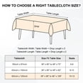 thumbnail image 3 of Uxcell 140x220cm Rectangle Tablecloth, Thickened Polyester Table Cloth Pure White, 3 of 7