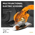 thumbnail image 2 of Industrial Electric Scissors Handheld Round Blade Cutting Cloth Machine Silent Servo Direct Drive Electric Round Knife ,Long Lasting, 2 of 6