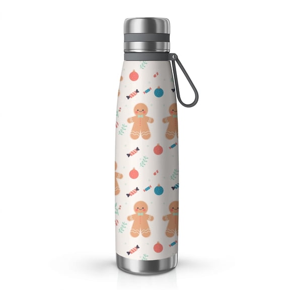 Christmas 29oz Stainless Steel Insulated Thermos with Tea Filter, 360° Printed Travel Bottle, Leakproof BPA-Free Flask with Anti-Slip Base, 304 Inner & 201 Outer, Vacuum Cup