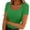 #187-Green, variant on Womens Summer Short Sleeve Tops Square Neck Ribbed Slim Fitted Shirts Casual Tee Tshirt
