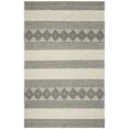 thumbnail image 2 of SAFAVIEH Natura Tamsen Geometric Striped Area Rug, Grey/Ivory, 4' x 6', 2 of 7
