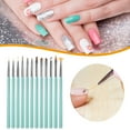 thumbnail image 4 of Happydeer Nail Art Brush Soft Bristles Grip Comfortable Long Handle Draw Lines Plastic DIY UV Gel Brushes Painting Pens Nail Supplies, 4 of 13