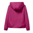 thumbnail image 5 of Women Windbreaker Jacket，Raincoat For Women Waterproof Womens Spring Rain Jacket Light Rain Jacket Women Raincoats For Women With Hood Raincoat For Women Womens Jackets Lightweight Pink L, 5 of 7