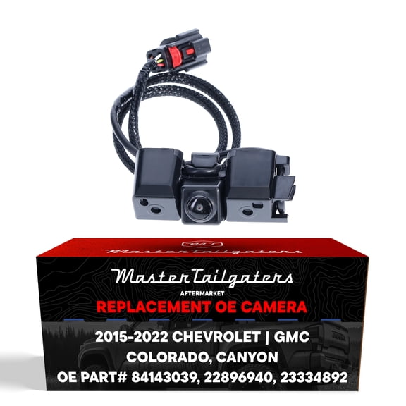 Master Tailgaters Replacement for GMC Canyon (2015-2022) / Chevrolet Colorado (2017-2021) w/o HD RearVision Backup Camera OE Part # 22896940, 23334892, 84143039