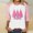 Pink3, variant on FDGIU Christmas Tree Shirts for Women 2025 3/4 Sleeve, Loose Fit Tunic Top with Xmas Tree Print, Holiday Casual Blouse