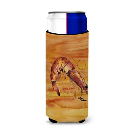 

Caroline s Treasures 8140MUK Shrimp Ultra Hugger for slim cans Slim Can multicolor
