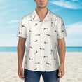 thumbnail image 4 of Fotbe Dachshund Dog Puppy Hawaiian Shirt for Men Unisex Summer Beach Casual Short Sleeve Cotton Linen Button Down Shirts-Medium, 4 of 9