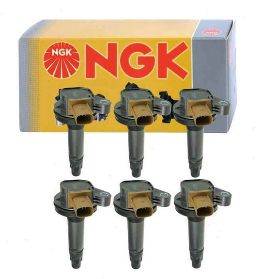 6 pc NGK Ignition Coils compatible with Ford Transit-350 3.5L V6 2015-2019