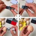 thumbnail image 4 of Homvik Egg Dater Kit Include 1 Date Stamp 4mm Rubber Egg Stamp, 2 Egg Safe Ink-RED&Black, 50 Pcs Farm Fresh Eggs Handling Instructions, Ink Pad Fresh Egg Stamper Ink Pad for Egg Mark Farm Accessories, 4 of 9