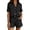 shorts set 68#Black, variant on Shorts Sets for Women 2 Piece Summer Short Sleeve Button Down Solid Color Shirt and Shorts Casual Business Beach Outfit Outfit Sets
