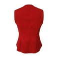 thumbnail image 3 of DuoJiaJ Women's Elegant Sexy Fitted Waist Cinching Red Vest Womens Lightweight Winter Coat Red L, 3 of 4