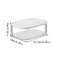 thumbnail image 2 of Stackable Fridge Storage Container - Lunch Meat and Cheese Organizer, Cold Storage Bin with Lid for Ham and Deli Items - B, 2 of 5