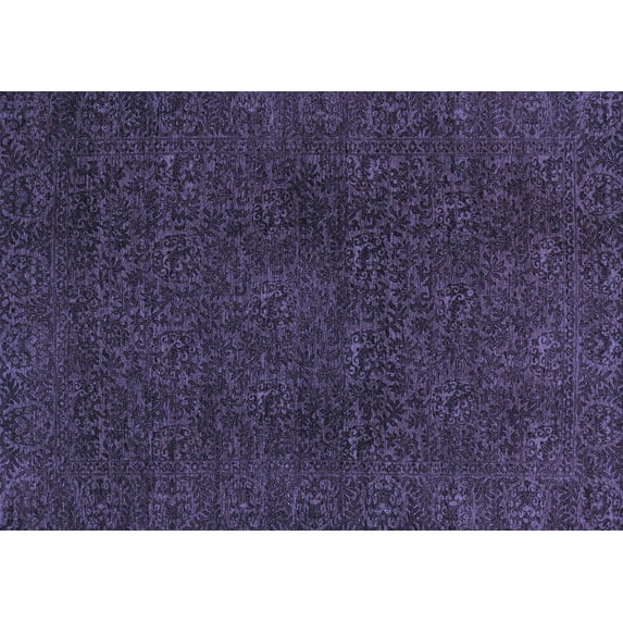 Ahgly Company Indoor Rectangle Oriental Blue Modern Area Rugs, 2' x 3'