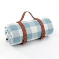 thumbnail image 1 of Manta de picnic impermeable grande de 35 pulgadas x 79 pulgadas - Alfombra de picnic plegable para exteriores de 3 capas perfecta para el parque y la playa, resistente al césped / al agua -, 1 of 4