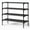 Black, variant on Kitsure 3-Tier Shoe Rack, Shoe Organizer for Closet, Entryway, Garage or Hallway, 11.5" x 27.2" x 18.3", Black