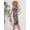 Gray, variant on Vacation-style stunning print camisole sun protection cover-up dress for photoshoot, ultra-fairy lace-up backless dress