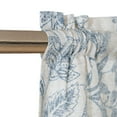 thumbnail image 7 of CURTAINKING Farmhouse Linen Valance Curtains for Kitchen Floral Rustic Rod Pocket Living Room Bedroom Small Window Valance 16 Inch Blue on Beige, 7 of 7