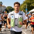 thumbnail image 5 of Gilet de Course Unisexe Léger Réfléchissant Gilet de Sport avec Bouteille d'Eau et Poches pour Téléphone Sangle de Poitrine Ajustable Idéal pour la Randonnée, le Cyclisme et les Activités de Plein Air, 5 of 5