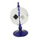 thumbnail image 5 of Molino de viento a presión con luz solar, radiómetro de Crookes, decoración, juguete de bricolaje, paletas Azul, 5 of 9