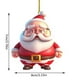 thumbnail image 3 of 2025 Decoraciones Navideñas De Papá Noel Y Árbol De Navidad Colgante Acrílico Para El Interior Del Coche, 3 of 4