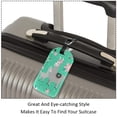 thumbnail image 3 of Square 2Pack PU Leather Teal Mama Llama Cruise Luggage Tag with Privacy Cover and Name ID Tag for Travel Handbags Backpacks Luggage Tags, 3 of 6