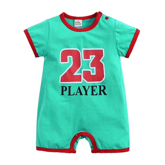FYDUU Baby Boy Romper Onesie Baby Soccer Bodysuit Baby Football Baseball Themed Outfit Short Sleeve Romper One-Piece Outfit Sports Clothes 0-3 Months