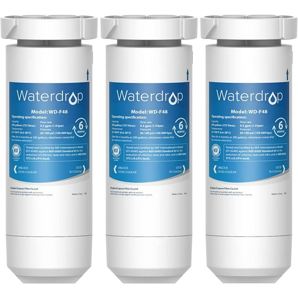 Waterdrop XWF water filter for GE® refrigerator, Replacement for XWF GE