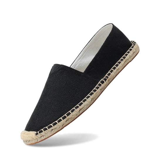 Closed Toe Canvas Slip on Flat Espadrilles Loafers for Men and Women