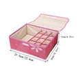 thumbnail image 2 of Rovga Storage Bins600D Oxfords Cloth 13 Lattice Finishing Box Underwear Storage Box Bra Socks Foldable Underwear Storage Box Foldable Storage Bag Washable H, 2 of 9
