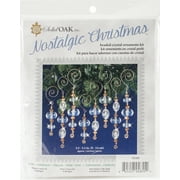 Nostalgic Christmas Beaded Crystal Ornament Kit-Gold & Crystal Icicles