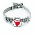 thumbnail image 1 of Manama Bahrein emblema nacional Pulsera pulsera pulsera de cristal amor pulsera ajustable, 1 of 2