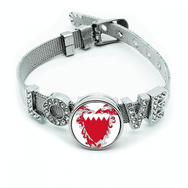 Manama Bahrein emblema nacional Pulsera pulsera pulsera de cristal amor pulsera ajustable