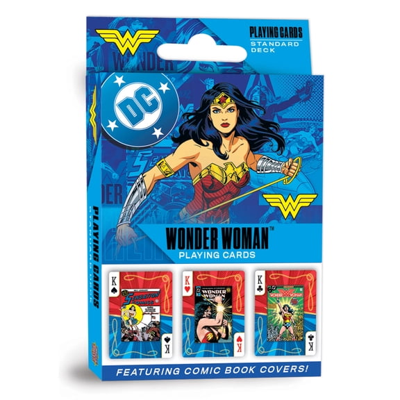 MasterPieces Officially Licensed Wonder Woman Playing Cards - 54 Card Deck for Adults